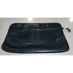 Vintage Navy Givenchy Clutch-Sac Made in Spain-As/Is for Rehab